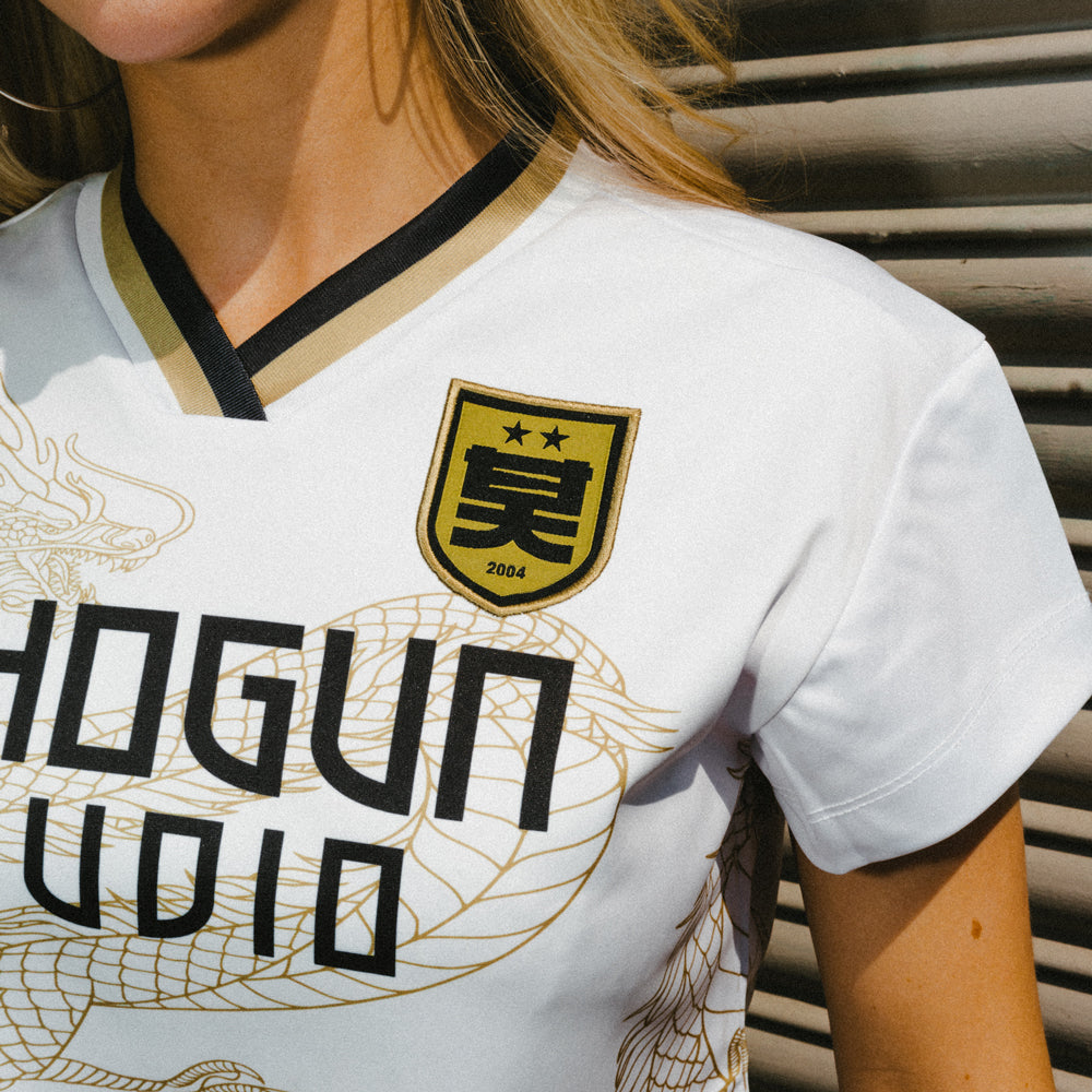 Shogun Cropped Football Shirt White