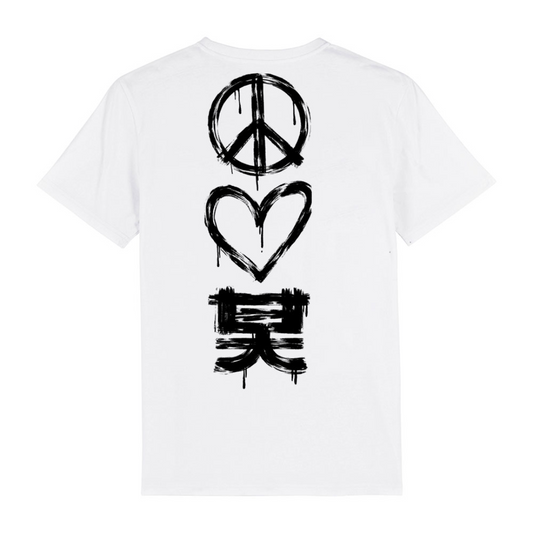 Peace, Love, Shogun T-shirt White