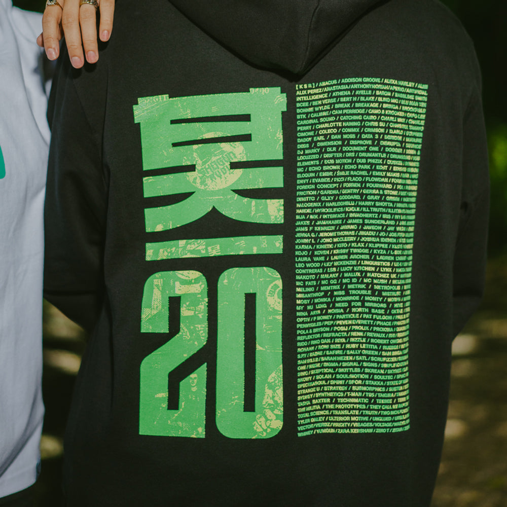 Shogun Audio 20 Years Hoodie Green