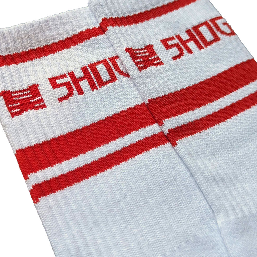 Shogun Audio Socks White & Red