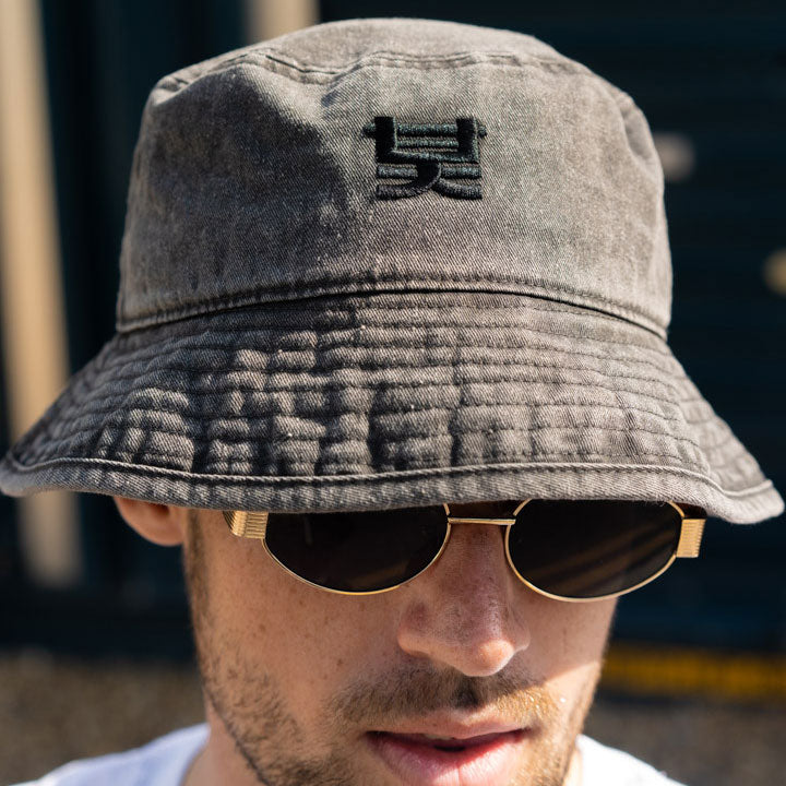 Shogun Audio Faded Black Bucket Hat