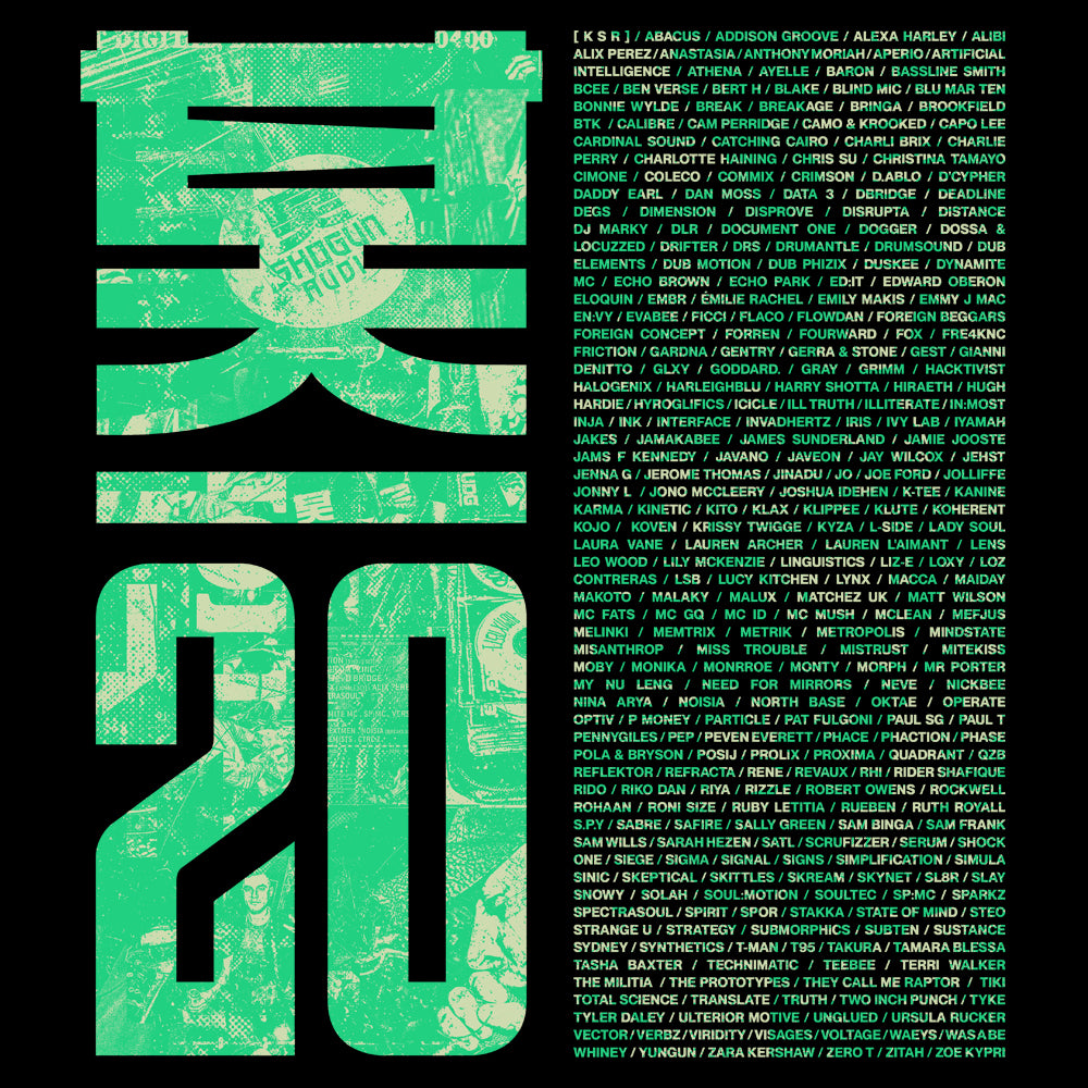 Shogun Audio 20 Years Hoodie Green