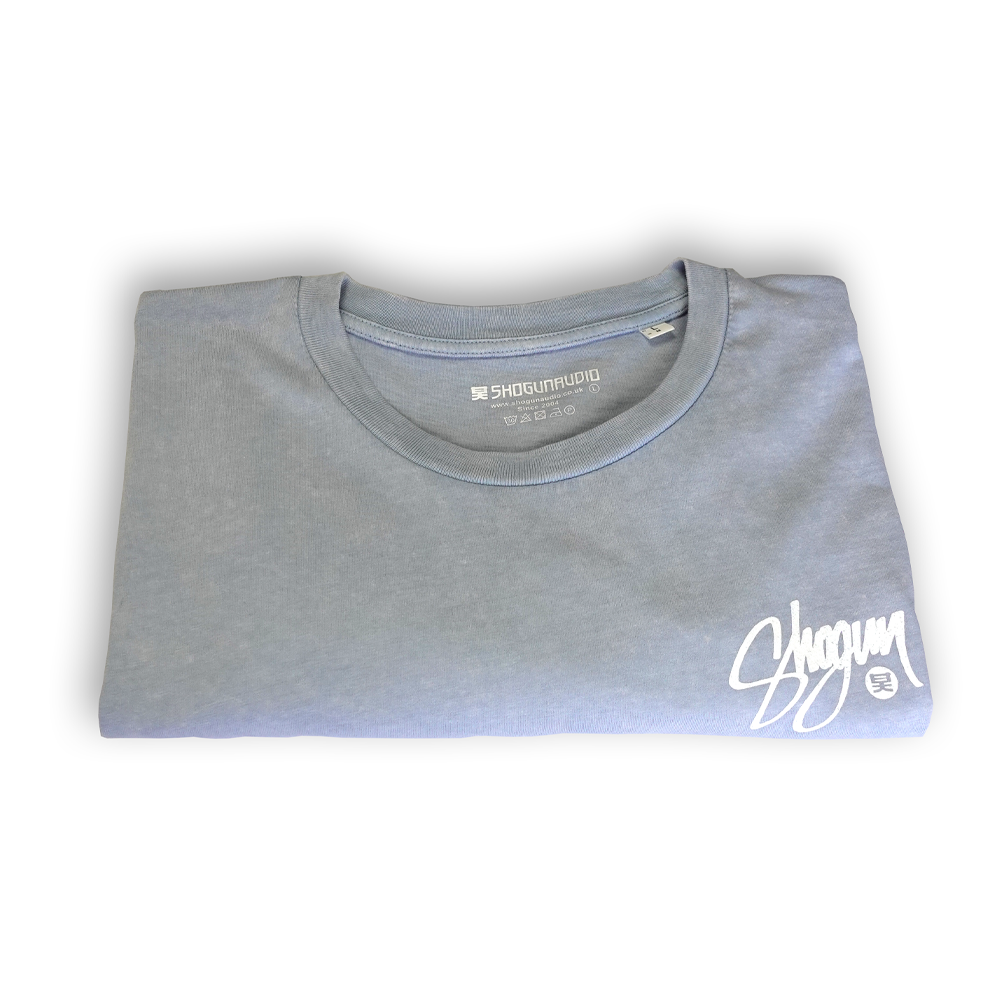 Shogun Audio Script T-Shirt Light Blue - Shogun Audio