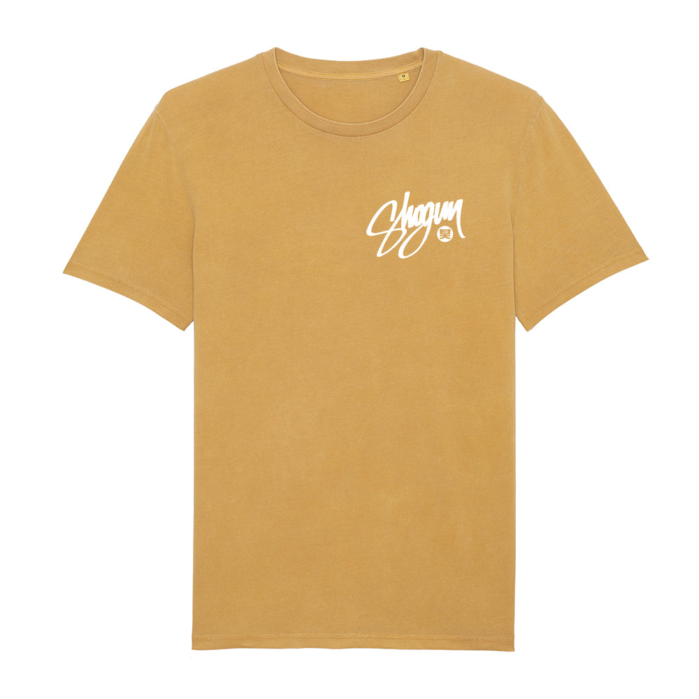 Shogun Audio Script T-Shirt Ochre - Shogun Audio