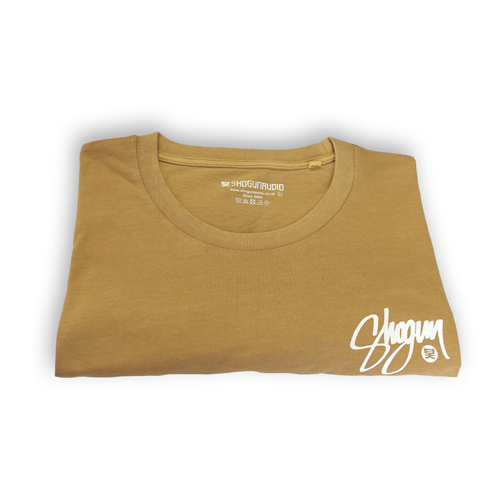 Shogun Audio Script T-Shirt Ochre - Shogun Audio