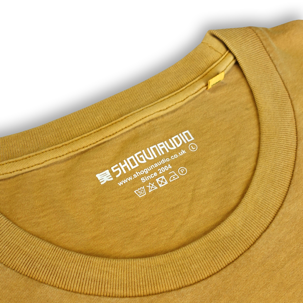 Shogun Audio Script T-Shirt Ochre - Shogun Audio