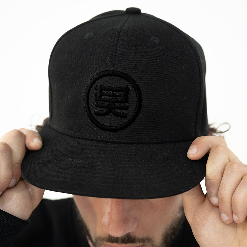 Shogun Audio Icon Snapback Cap Black On Black - Shogun Audio