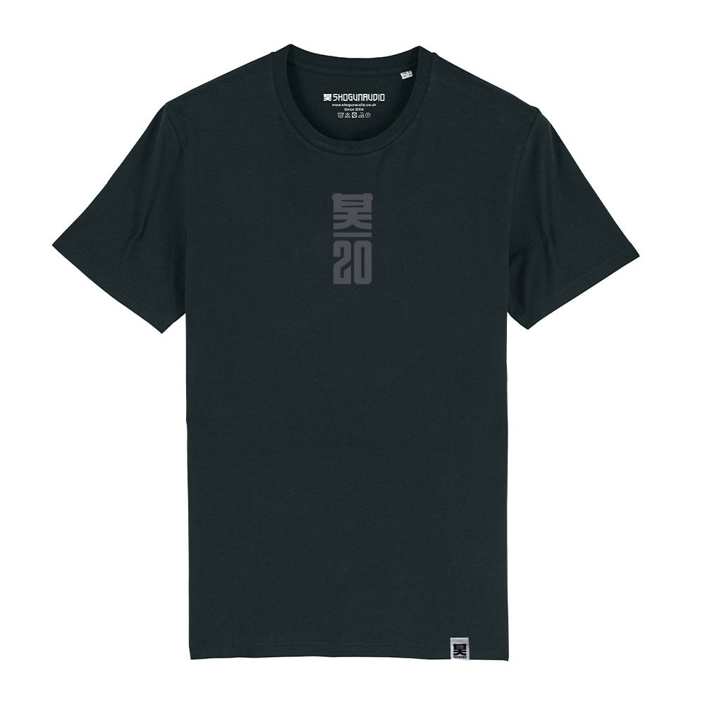 Shogun Audio 20 Years Tshirt Black on Black