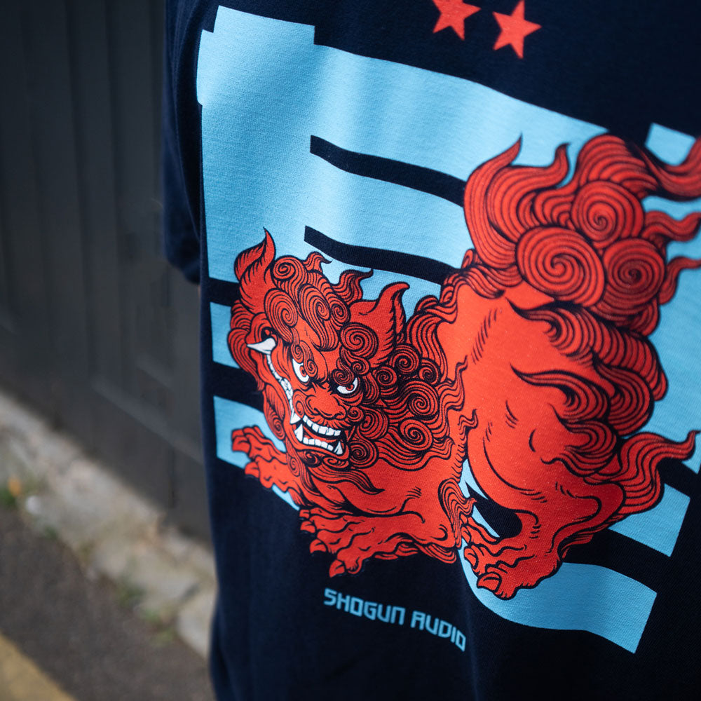Shogun Audio Lion T-shirt Navy - Shogun Audio