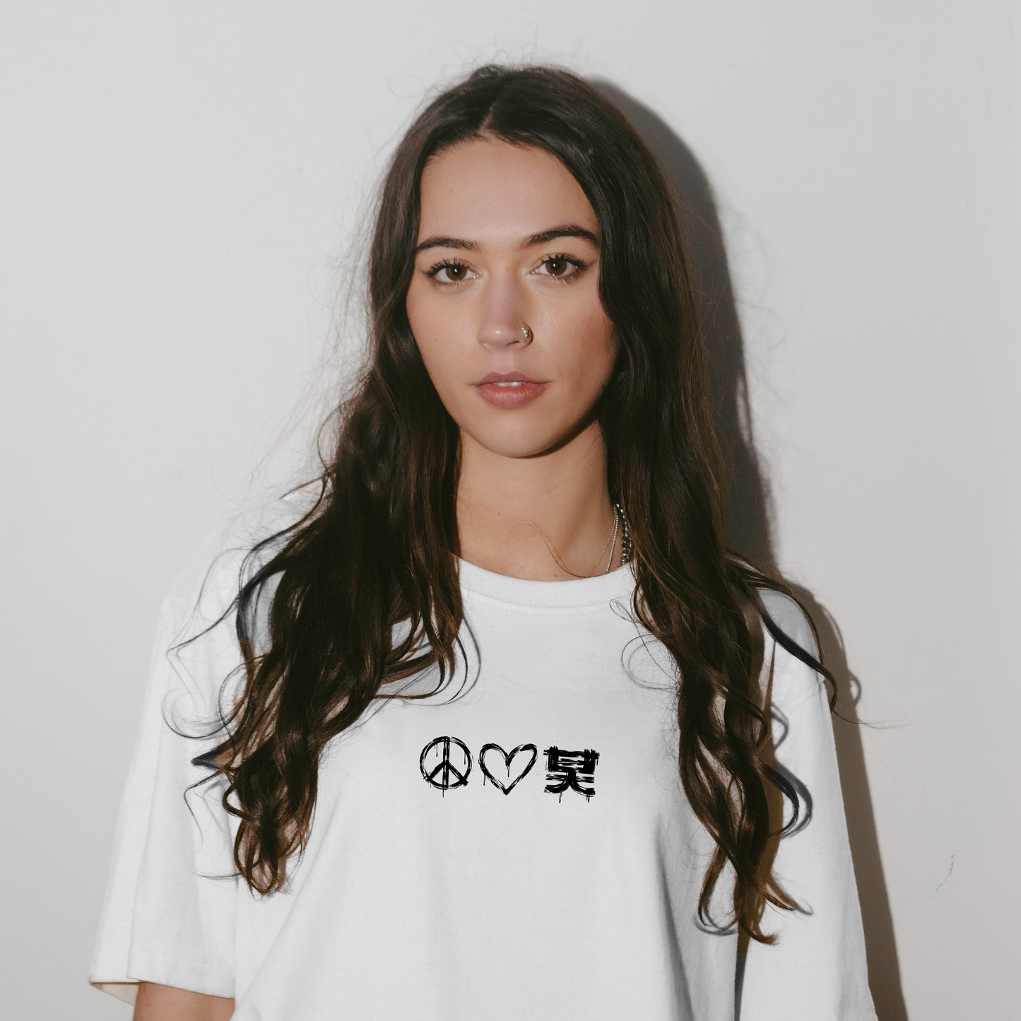 Peace, Love, Shogun T-shirt White