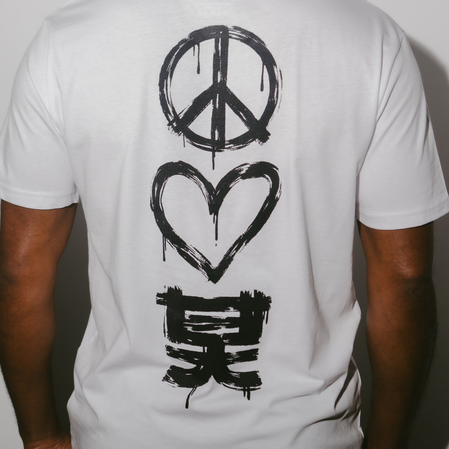 Peace, Love, Shogun T-shirt White