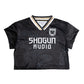 Shogun Cropped Football Shirt Black