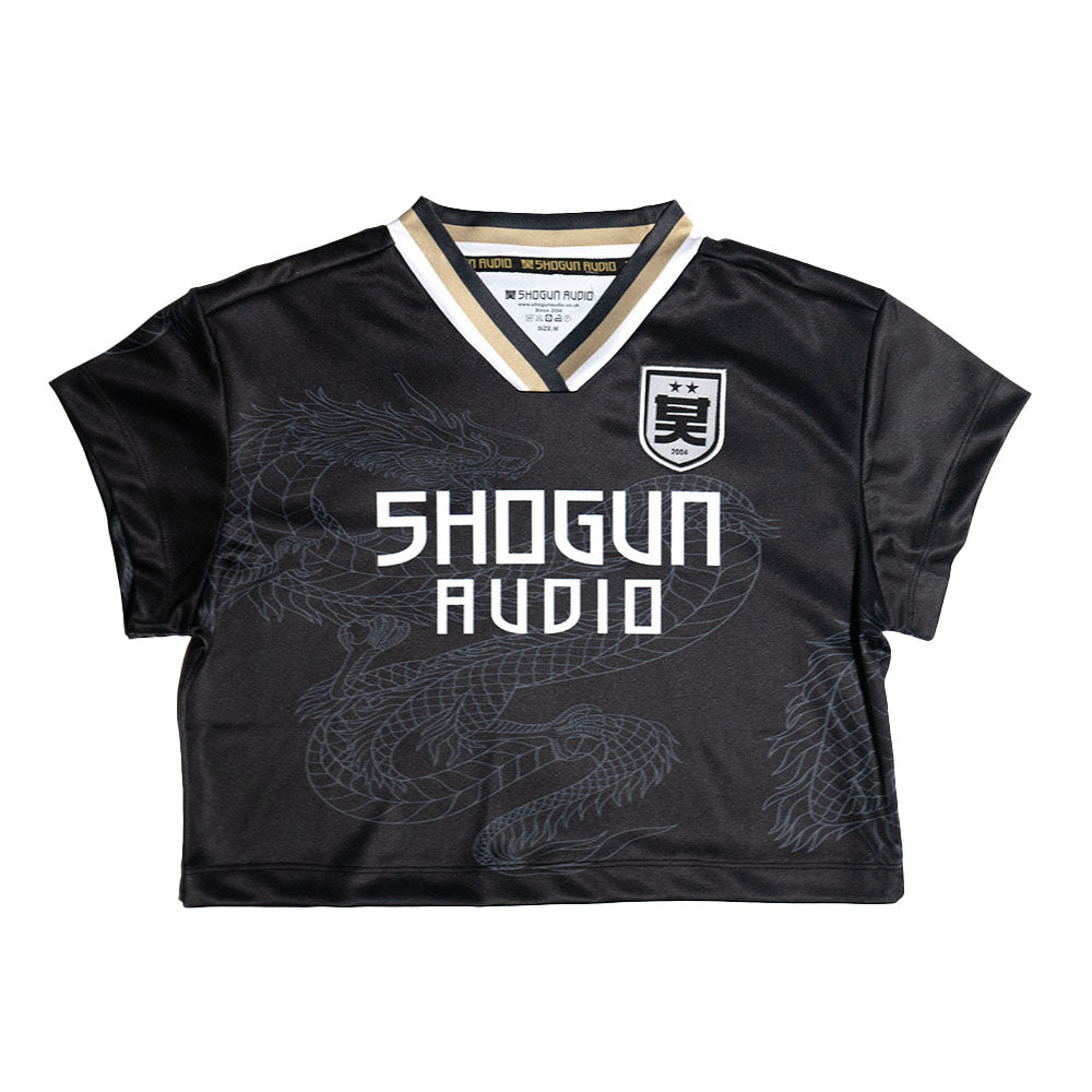 Shogun Cropped Football Shirt Black