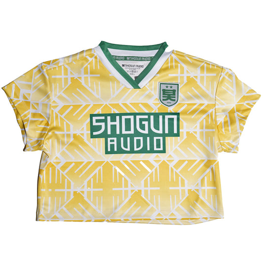 Shogun Cropped Football Shirt Yellow