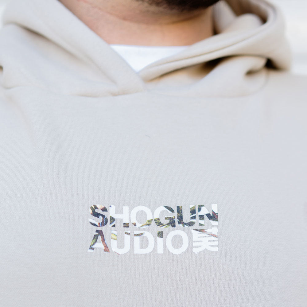 Shogun Audio Kanji White Petal Hoodie Stone