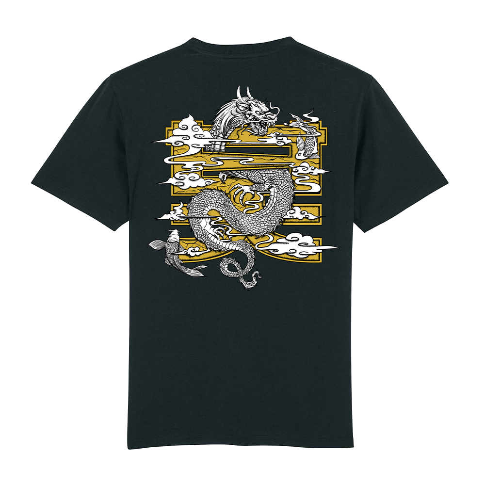 Shogun Audio Dragon T-shirt Black/Gold - Shogun Audio