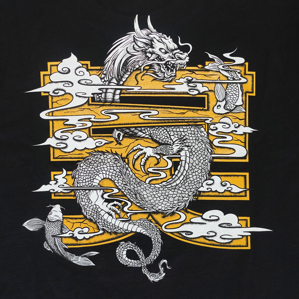 Shogun Audio Dragon T-shirt Black/Gold - Shogun Audio