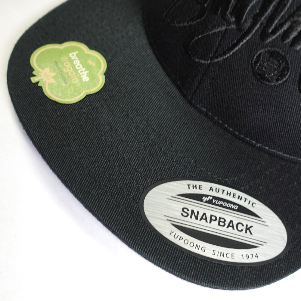 Shogun Audio Script Snapback Cap Black On Black - Shogun Audio