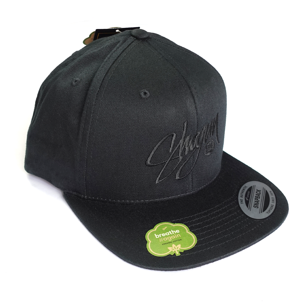Shogun Audio Script Snapback Cap Black On Black - Shogun Audio